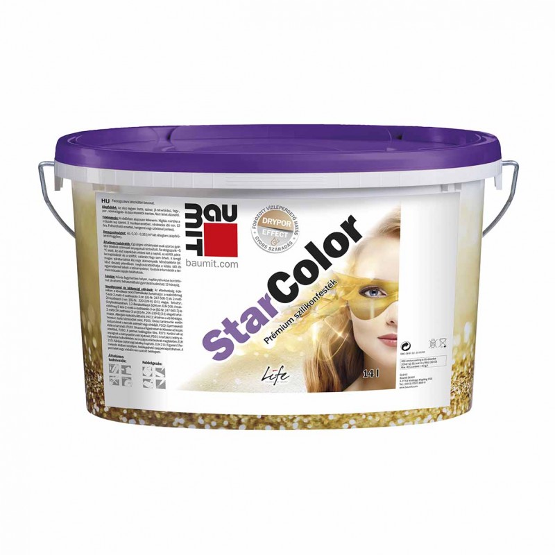 Baumit StarColor szilikongyantás homlokzatfesték - 14 L - fehér