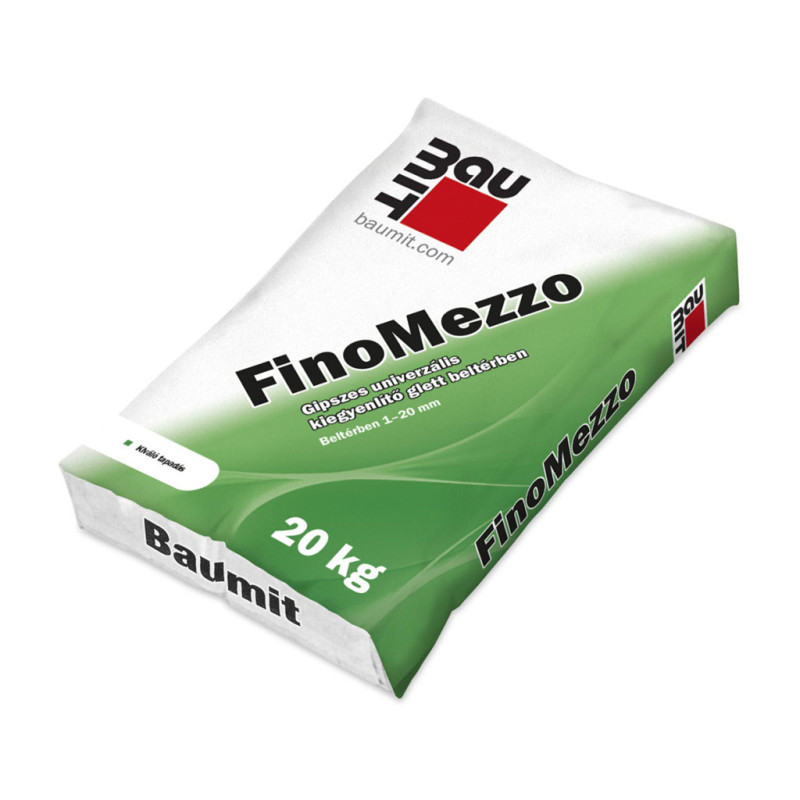 Baumit FinoMezzo univerzális beltéri gipszes glett 1-20 mm 20 kg