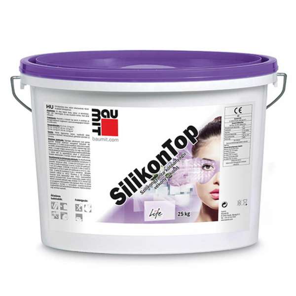 Baumit SilikonTop 1,5K szilikongyantás vékonyvakolat 25kg - fehér
